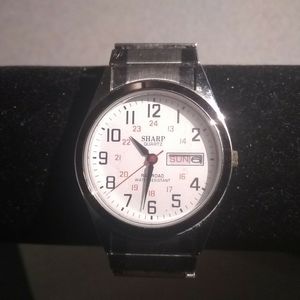 Sharp Quartz Railroad Water Resistant Watch